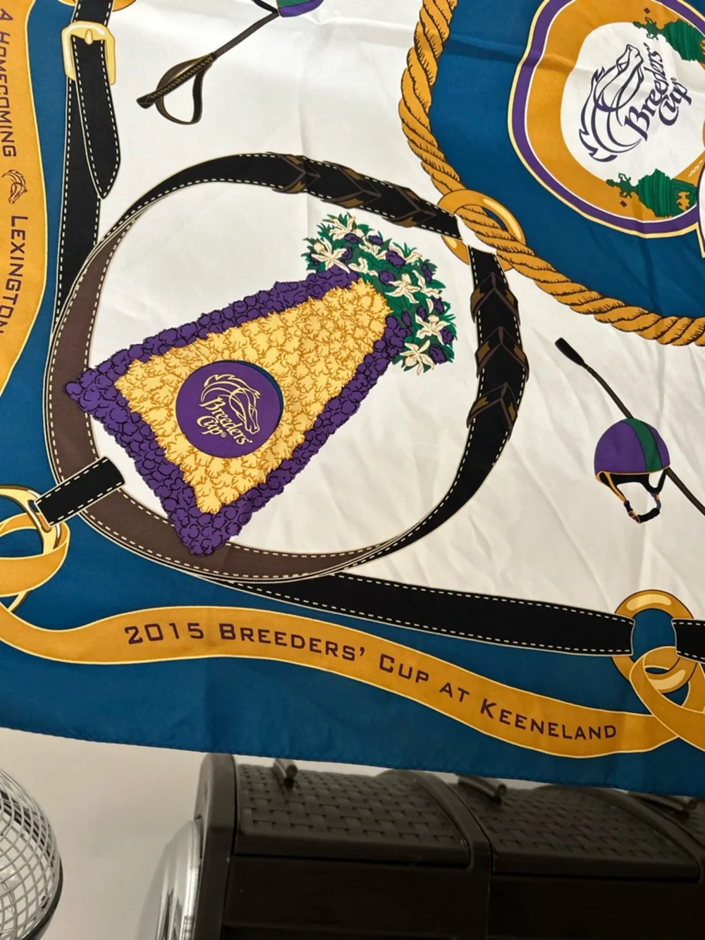 Breeders Cup Keeneland 2015 Horse Racing 100% Silk Scarf Kentucky Derby